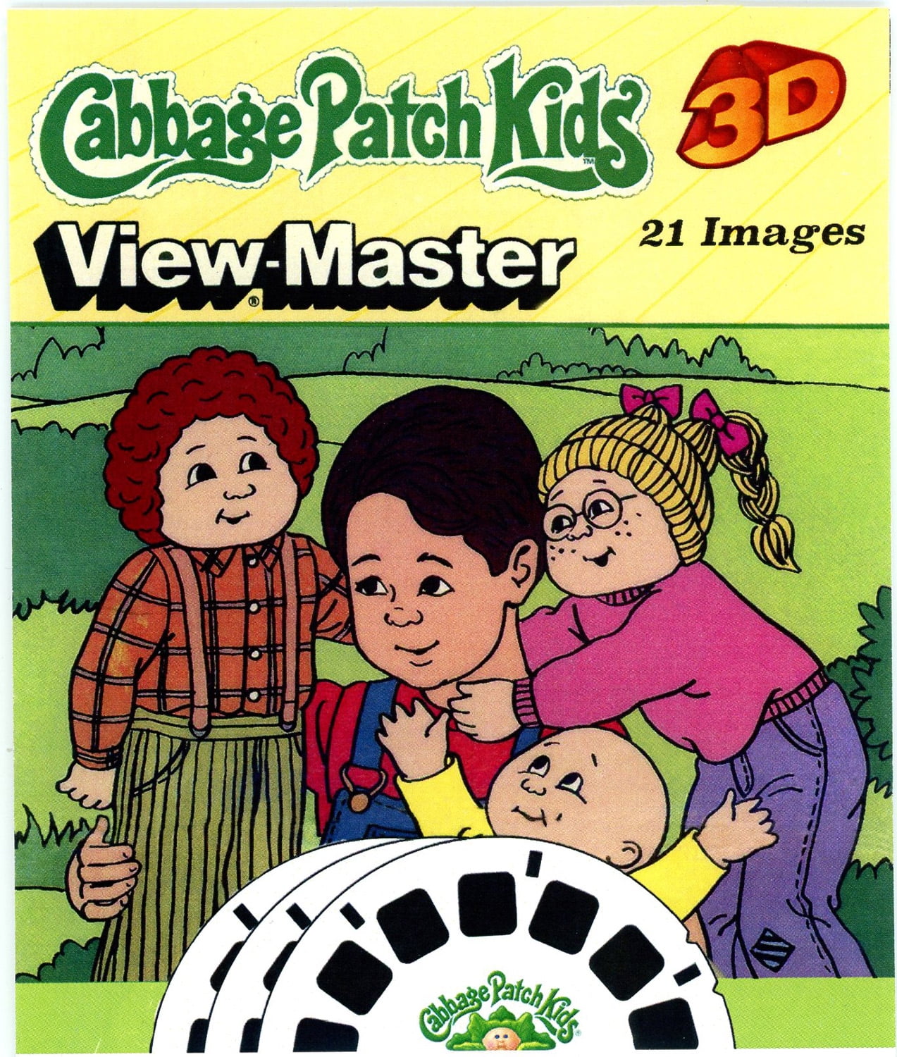 Cabbage Patch Kids - Classic ViewMaster 3 Reel Set - 21 3D Images 