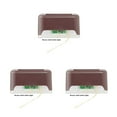 thumbnail image 1 of facefd 1/2/3/5 LED Solar Lamp Path Stair Outdoor Waterproof Wall Light Garden Landscape Brown Shell White LED 3PCS, 1 of 6