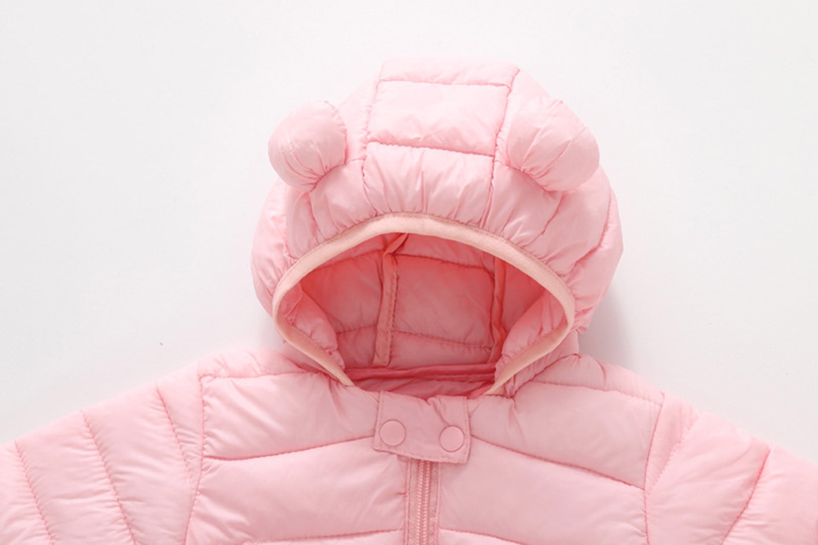 ZMHEGW Toddler Jacket Baby Girls Boys Winter Warm Snowsuit Bear Ears Hooded Jumpsuit Down Romper Padded Outwear Coat Outwear 18-24 Months