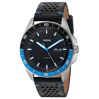 Fossil Men's Grant Sport Chronograph Blue Leather Watch(Style