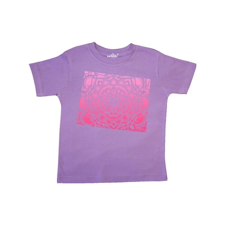 

Inktastic Wyoming Silhouette Mandala Gift Toddler Boy or Toddler Girl T-Shirt