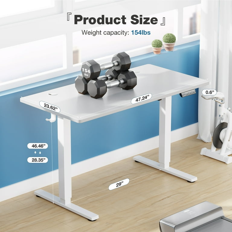 edx Electric Standing Desk, Height Adjustable Desk, 48 x 24 edx Electric Standing Desk, Height Adjustable Desk, 48 x 24