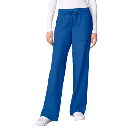 Healing Hands EVRY Women's Wide Leg Scrub Pants with Elastic Waist L Royal