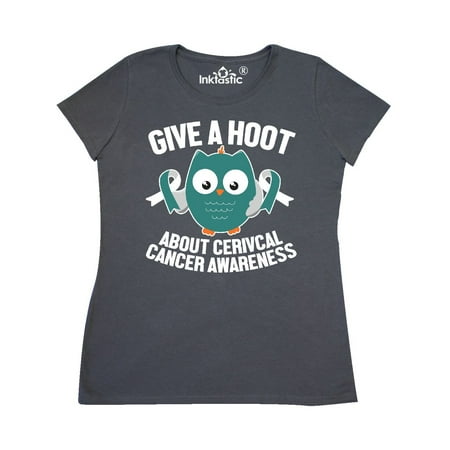Give a Hoot About Cervical Cancer Awareness Women's T-Shirt
