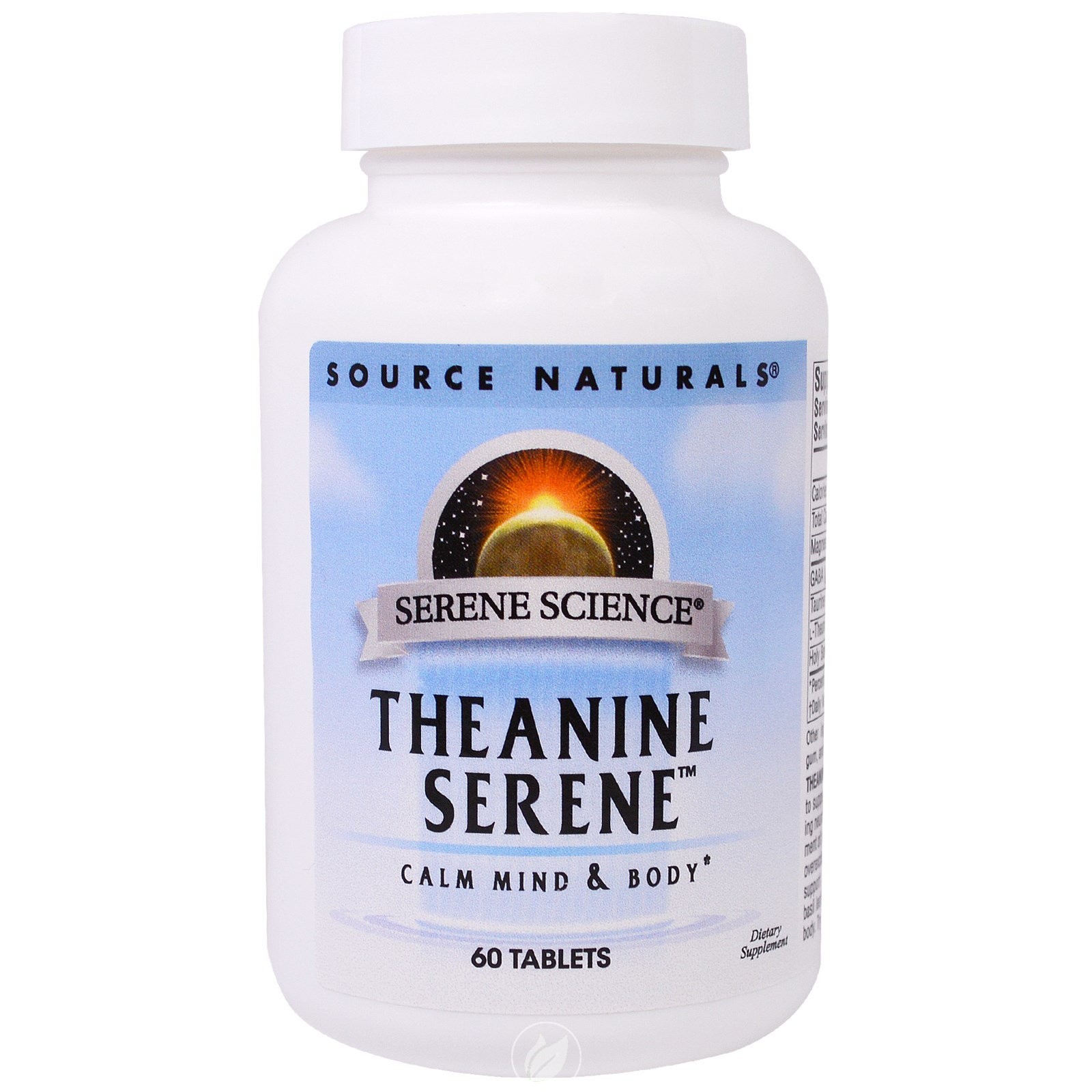 Source Naturals Theanine Serene W/ Relora, 60 Tabs, Pack of 2 Walmart