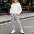 thumbnail image 2 of Edvintorg Toddler Girl Outfits 2 Piece Sets Long Sleeve Sweatshirt and Elastic Waist Sweatpants Winter Warm Girls' Clothing Sets 1-13Y, 2 of 10