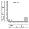 thumbnail image 5 of 10K Two-Toned 1/2ct TDW Princess-Cut Composite Diamond Stud Earrings (J-K, I1-I2), 5 of 7
