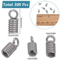 thumbnail image 2 of 300 Pcs Embouts de Cordon en Acier Inoxydable 304 Couleur Acier Inoxydable 8x3mm Trou : 2mm Intérieur : 2mm, 2 of 6