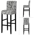 thumbnail image 2 of Jacquard Bar Chair Stool Cover - 4 Pack Stretch Chair Slipcover Pattern for Short Swivel Dining Chair-Counter Height Side Chairs,24, 2 of 7
