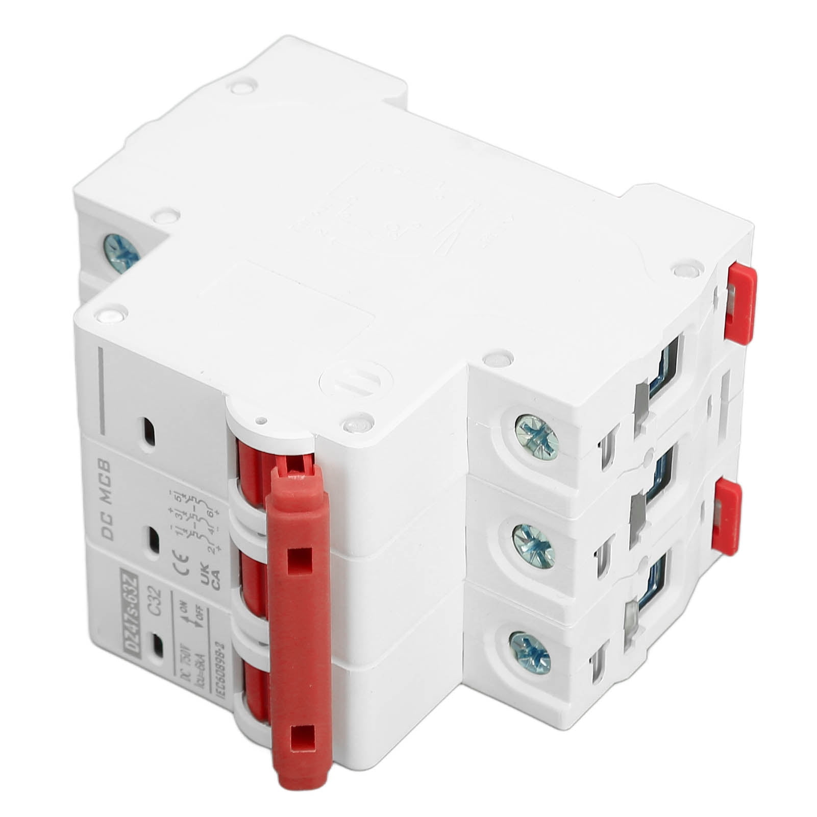 3P Small Circuit Breaker, 6000A Breaking Ability Circuit Breaker Safe