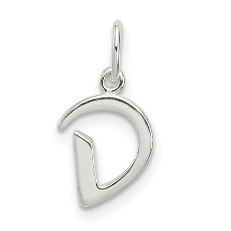 Diamond2Deal 925 Sterling Silver Letter D Initial Charm Pendant for Women