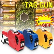 Price Tag Gun Machine + 5000 labels + 1 Ink Roller Set MX-5500 EOS 8 Digits, Red