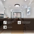 thumbnail image 4 of Sea Gull Lighting 77265 3 Light 15 1/4" Wide Flush Mount Ceiling Fixture, 4 of 8