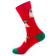 thumbnail image 2 of Kmbangi Christmas Adult Tube Socks with Cartoon Pattern, Vintage Style, 2 of 5