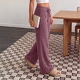 thumbnail image 4 of SUNBS Women's Pants Stretch Knit Wide Leg High Waist Drawstring Lounge Sweatpants with Pockets, 4 of 9
