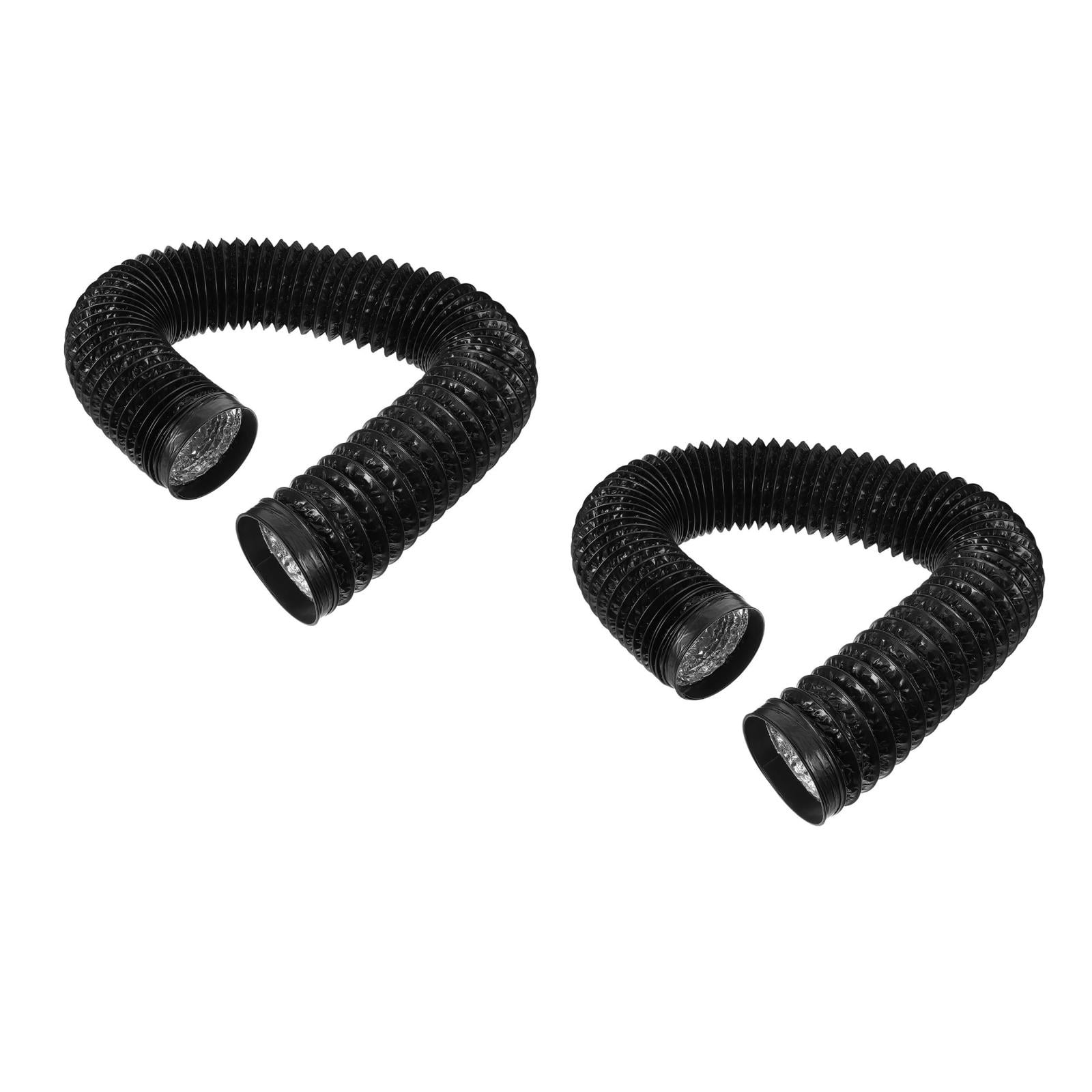 UPGRATOR 2-Pack Flexible Aluminum Dryer Vent Hose, Heavy Duty Air Duct for Dryer Exhaust, Ventilation, Heating & Cooling Systems