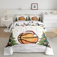 thumbnail image 2 of Homewish Basketball Sport Game Full Size Comforter Sets,Cartoon Christmas Tree Bedding Comforter Set,Happy New Year Bedding Sets For Boys Teens,Breathable Home Decor Reversible,3pcs, 2 of 8