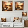 thumbnail image 4 of Designart "Toilet Sunset Horizon expressionism" Bath & Laundry Floater Framed Wall Decor, 4 of 7