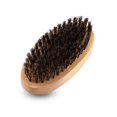 thumbnail image 1 of Cepillo para barba para hombre, cerdas de jabalí sintéticas, mango de madera, bolsillo militar, bigote, peine para el cuidado de la barba, 1 of 5