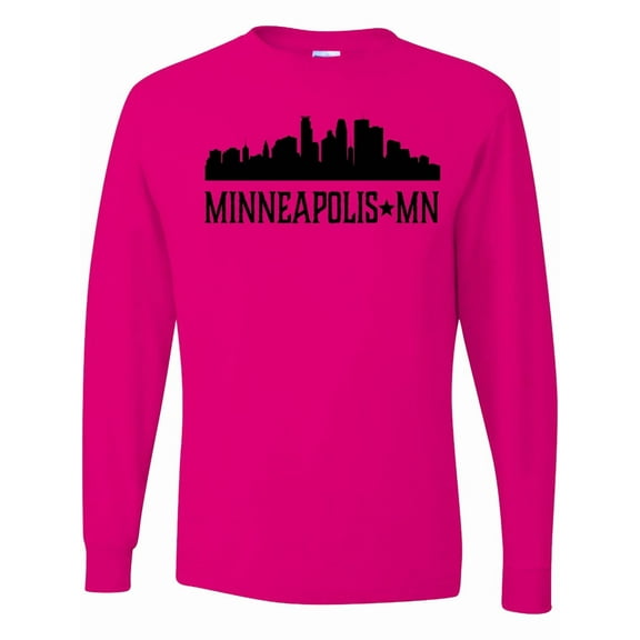 Inktastic Minneapolis Minnesota City Skyline Long Sleeve T-Shirt