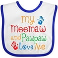 thumbnail image 3 of Inktastic My Meemaw and Pawpaw Love Me Boys or Girls Baby Bib, 3 of 4