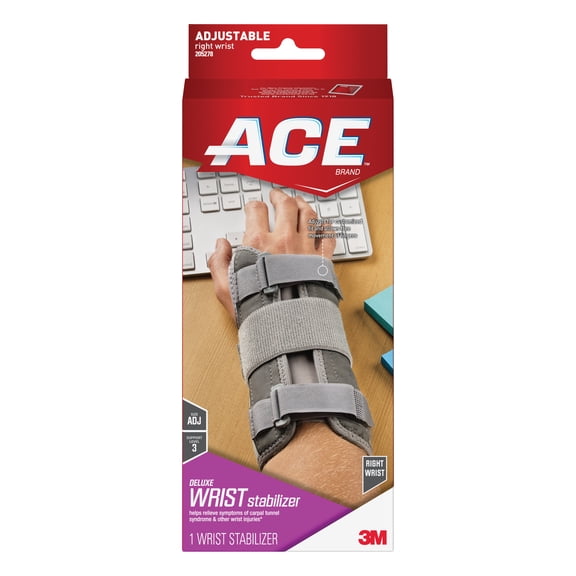 ACE Brand Deluxe Wrist Brace, RH 205278, One Size