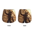 thumbnail image 3 of Susaid Egyptian Cat Pharaoh Magic Print Women's High Waisted Running Shorts Quick Dry Athletic Gym Track Workout Shorts Zip Pocket-Small, 3 of 7