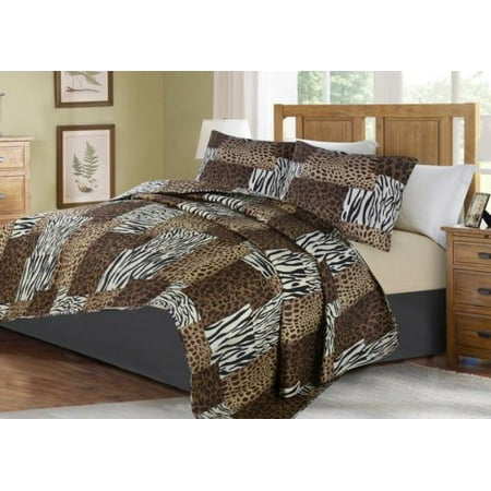 Luxury Animal Print Bedding 2-PIECE ANIMAL #5 WHITE TIGER TWIN LUXURY MIDWEST MODREN ANIMAL WILD PRINT DESIGN Solid Microfiber Quilting Bedding Bedspread Coverlet Set Matching Pillow Sham & Quilt ()