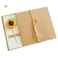thumbnail image 2 of 1 Set Birthday Card Eye-catching with Artificial Flower Kraft Paper Baby Bridal Shower Thank-You Card for Children, 2 of 8