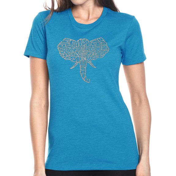 LA Pop Art Women's Premium Blend Word Art T-shirt - Tusks