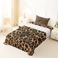thumbnail image 5 of Erosebridal Leopard Print Twin Sheet Sets,Cheetah Pattern A Alphabet Bedding For Kids Girls 3pcs, 5 of 6