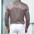 thumbnail image 5 of Kezqiaxn White Button Down Shirt Men Long Sleeve Collared Business Work Shirts with Pocket Plus Size Fashion Fall Winter Clothes, 5 of 5