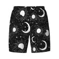 thumbnail image 5 of Rocae Crescent and Stars for Men's Swim Trunks Quick Dry With Two Side Pockets and One Lined Patch Pocket3X-Large, 5 of 9