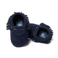 thumbnail image 5 of Baby PU Suede First Walkers Shoes Boys Girls Soft Fringe Non-slip Moccasins, 5 of 7