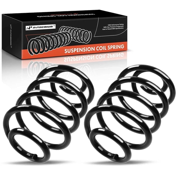A-Premium 2Pcs Rear Suspension Coil Spring Set Compatible with Jeep Wrangler 1997-2006 TJ 1997-2005 2.4L 2.5L 4.0L Driver and Passenger Side Replace# 3229