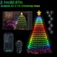 thumbnail image 1 of Luces LED Multicolor para decoración de árbol de Navidad, cadena de estrella, cascada, hadas, aplicación de Navidad, Bluetooth, hogar, patio, vacaciones, 1 of 4