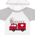 thumbnail image 4 of Inktastic Easter Red Firetruck with Pink Hearts Boys or Girls Baby Bodysuit, 4 of 5