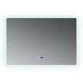 thumbnail image 2 of Lexora LL4832LEDM 48 x 32 in. Lugano Tall LED Mirror with Defogger, Silver, 2 of 6