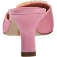 thumbnail image 3 of Sam Edelman Brit Pink Blossom Kitten Heel Slip On Pointed Toe Dress Pumps (Pink Blossom, 9), 3 of 6