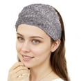 thumbnail image 4 of Unique Bargains 1 Pc Headband Lace Wide Webbing Hairband for Women Light Gray, Purple, 4 of 5