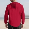 thumbnail image 4 of Men's Cotton Linen Solid Color Shirt Hooded Hoodie Button Loose Long-sleeved Hooded Spring And Summer Casual Daily Clothing, 4 of 6