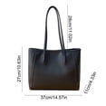 thumbnail image 3 of BRELIL Durable Commuter Tote Bag, Genuine Leather Shoulder Bag For Women, Extra Large 14.57x10.63 Inch Professional Work Bag, Spacious Laptop Bag For Office, Travel, And Daily Use In Fall Winter, 3 of 6