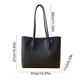 thumbnail image 3 of Bolso de cuero para mujer | Bolso grande de hombro para desplazamientos | Negro, beige, caqui, marrón | 14,6"x10,6" | Bolsillo con cremallera, asas resistentes | Bolso diario versátil | Ligero e, 3 of 6