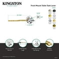 thumbnail image 4 of Kingston Brass KTRX7 Belknap Front Mount Toilet Tank Lever in Brushed Brass, 4 of 5