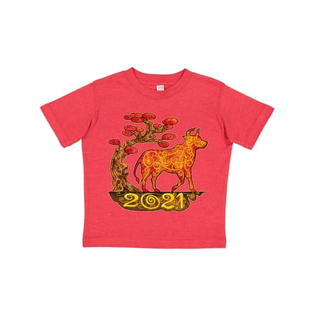 

Inktastic 2021 Year of the Ox New Years Gift Toddler Boy or Toddler Girl T-Shirt