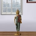 thumbnail image 4 of Estatua de Buda de resina, adornos, modelo de Buda, estatuilla, artesanía de budismo oriental, colección de ilustraciones para decoración de de Postura de soporte dorado C BLESIY Estatua de Buda de resina, 4 of 8