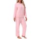 thumbnail image 4 of INSPIRAR CHIC Conjuntos de Sudadera para Mujeres de 2 Piezas, Conjuntos de Lounge de Franela Difusa, Suéter, Pantalones, Conjuntos de Pijama 3XL Rosa, 4 of 6