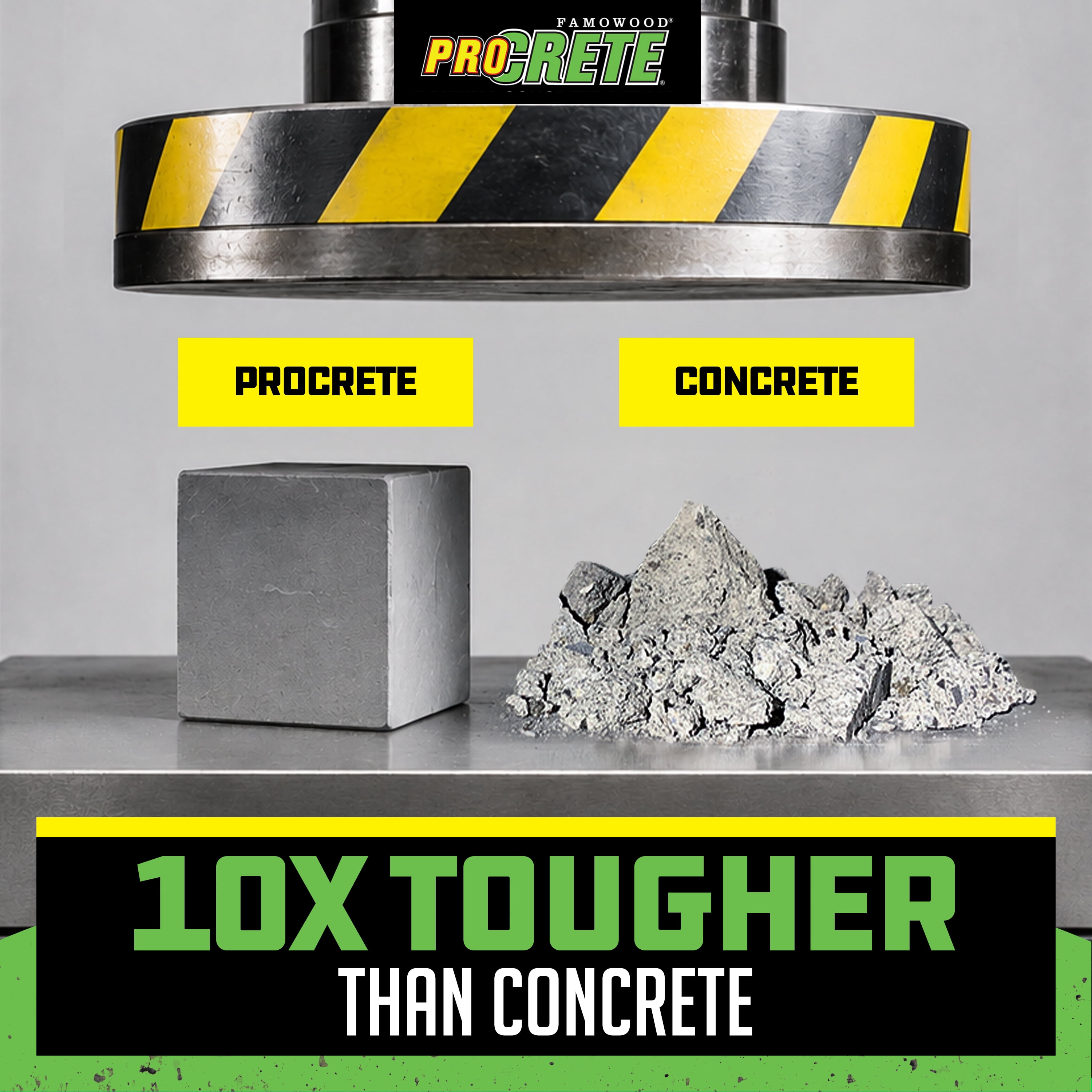 ProCRETE Premium Concrete Repair, Self Leveling, 5oz 2pack (10oz total), Gray
