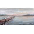 thumbnail image 2 of Pinto, Patricia 24x14 Black Ornate Wood Framed with Double Matting Museum Art Print Titled - Calm Placid Lake, 2 of 4