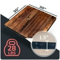 thumbnail image 4 of HEIRLOUM Reclaimed Wood Table Top - Rustic Recycled Solid Wood Perfect for Kitchens, Dining and Coffee Table Top (1pc 30" x 30", IMME3030), 4 of 6